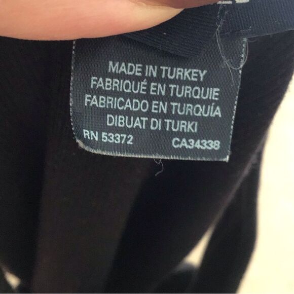 French Connection Black Side Cut Out Ribbed MIDI Dress - Picture 6 of 7